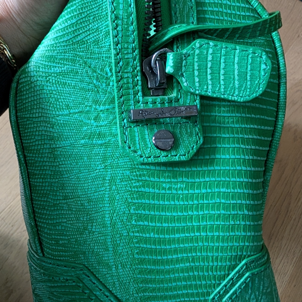 Alice + Olivia Vibrant Green Satchel - Picture 10 of 16